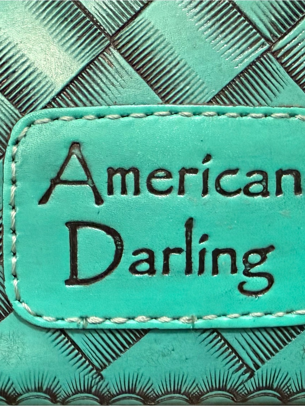 American Darling Tooled Leather Tote w/ Adjustable Crossbody Strap - Picture 7 of 16